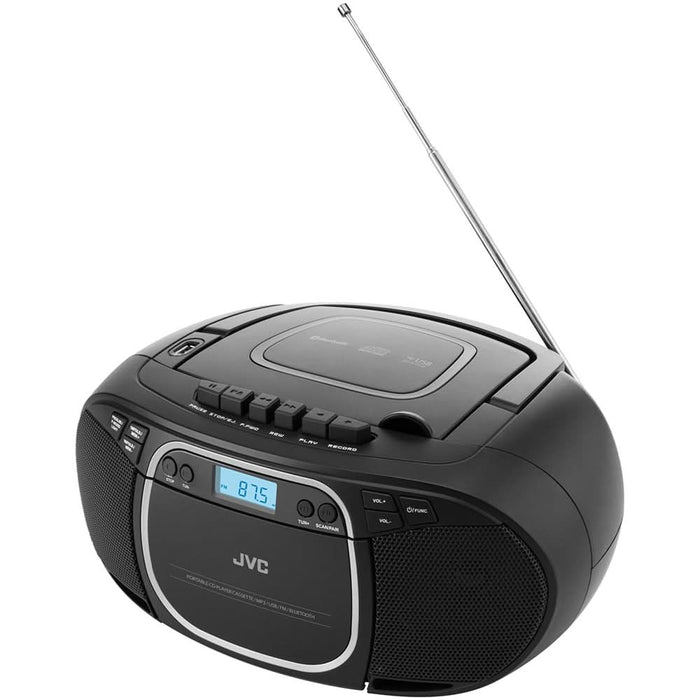 Radio CD JVC RC-E451B, Bluetooth, USB, Caseta, negru WALTI