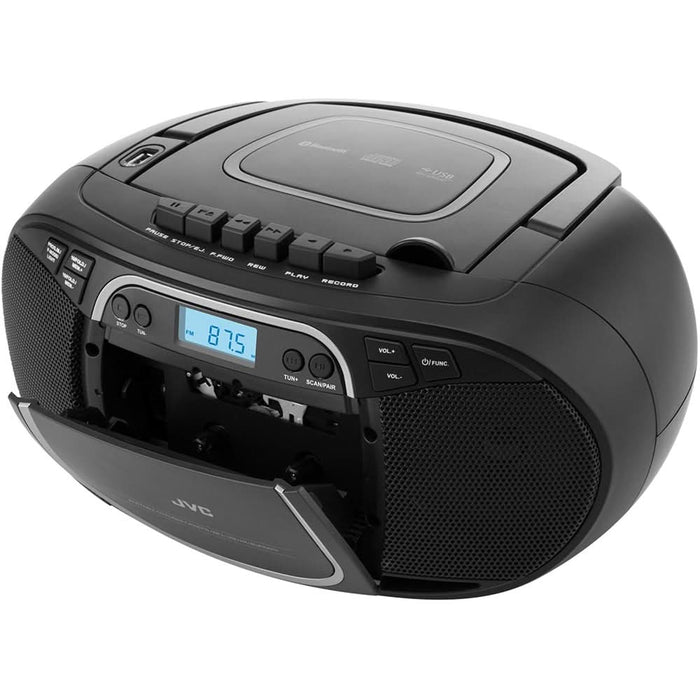 Radio CD JVC RC-E451B, Bluetooth, USB, Caseta, negru WALTI