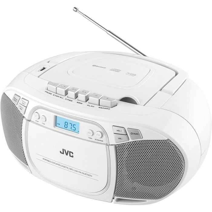 Radio CD JVC RC-E451W, Bluetooth, USB, Caseta, alb WALTI