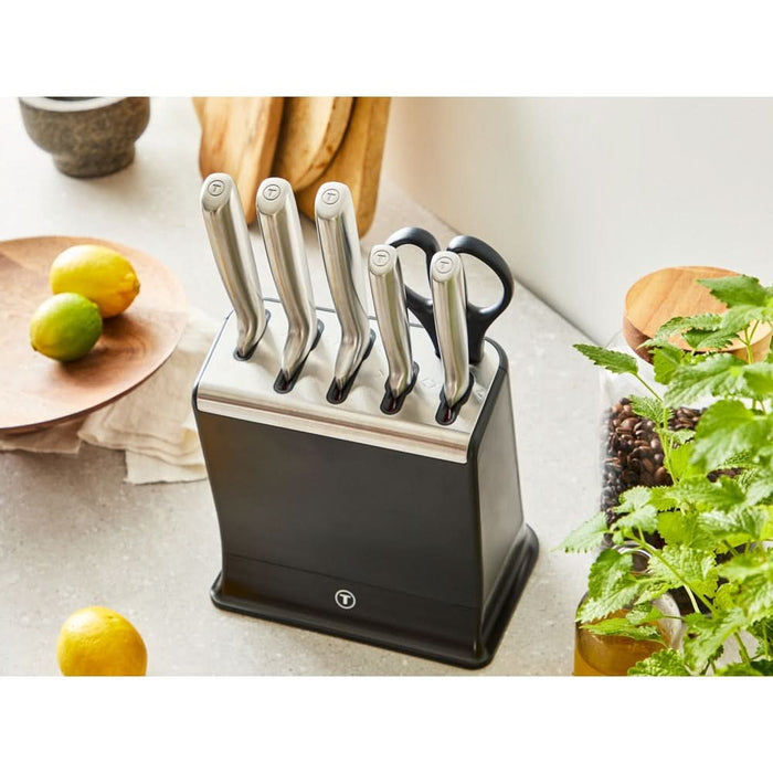 Set cutite TEFAL Eversharp Pro K2977S44, 6 piese, inox, argintiu WALTI