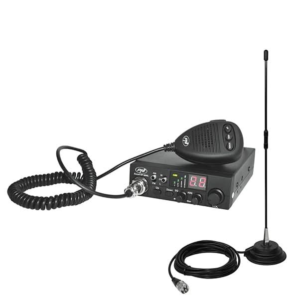 Kit statie CB PNI HP8000L ASQ + antena Extra 40 cu magnet WALTI