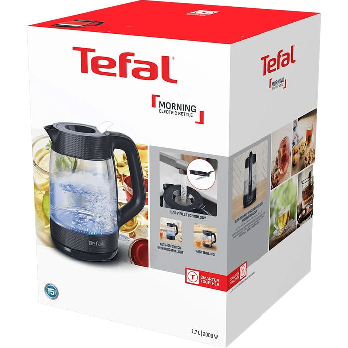 Fierbator apa TEFAL Morning KO2G08E0, 1.7l, 2000W, negru - WALTI WALTI