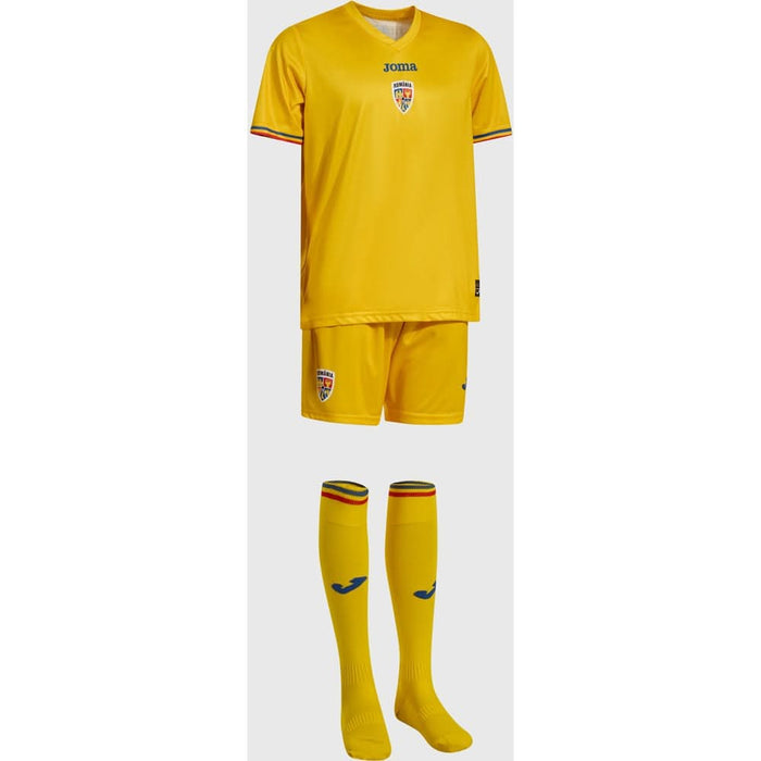 Set fotbal oficial pentru copii JOMA Echipa Nationala de Fotbal a Romaniei 2025, marimea 4XS, galben WALTI