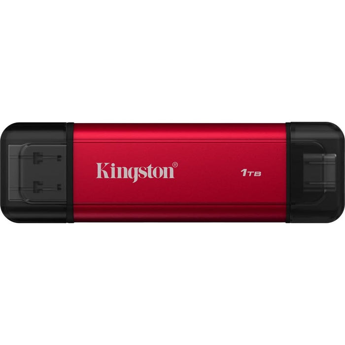 SSD extern KINGSTON Dual, 512GB, USB 3.2 Gen 2 Type-A/Type-C, negru-rosu WALTI