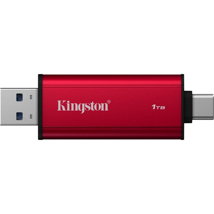 SSD extern KINGSTON Dual, 512GB, USB 3.2 Gen 2 Type-A/Type-C, negru-rosu WALTI