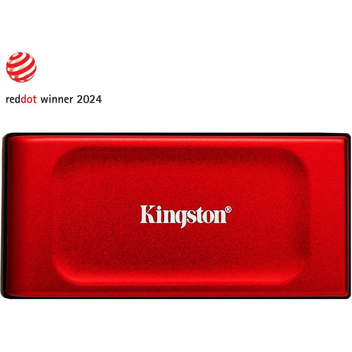 SSD extern KINGSTON XS1000R, 2TB, USB 3.2 Gen 2 Type-C, rosu WALTI