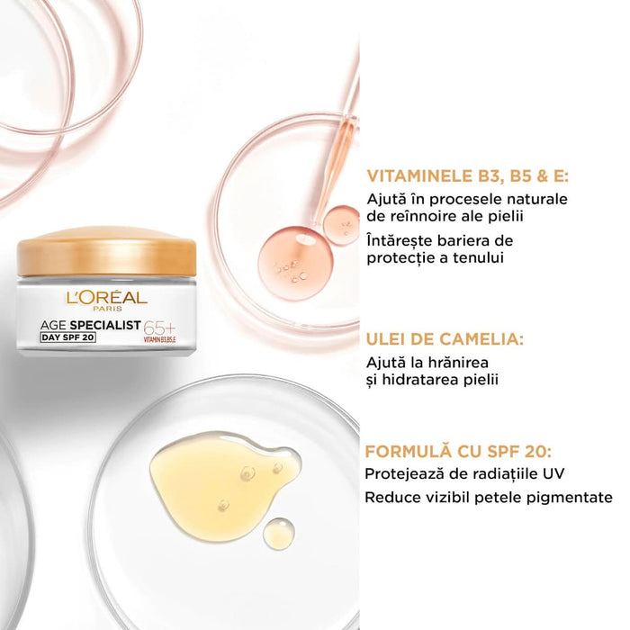 L'ORÉAL PARiS Age specialist cremă de zi 65+, 50 ml WALTI
