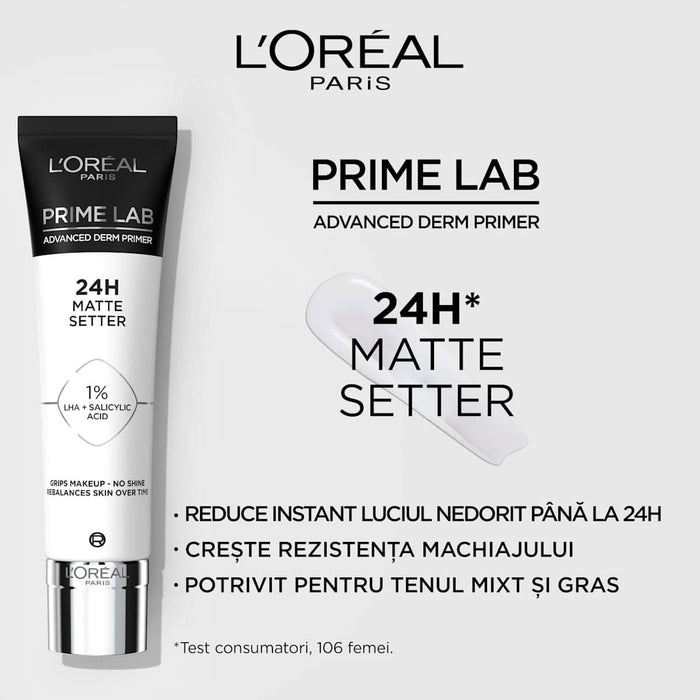 L'ORÉAL PARiS Bază de machiaj Prime Lab 24H 30 ml, 30 ml WALTI