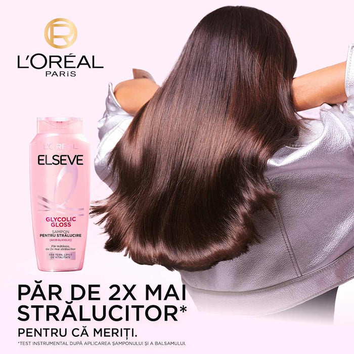 L'ORÉAL PARiS ELSEVE Glycolic Gloss șampon pentru strălucire, 400 ml WALTI