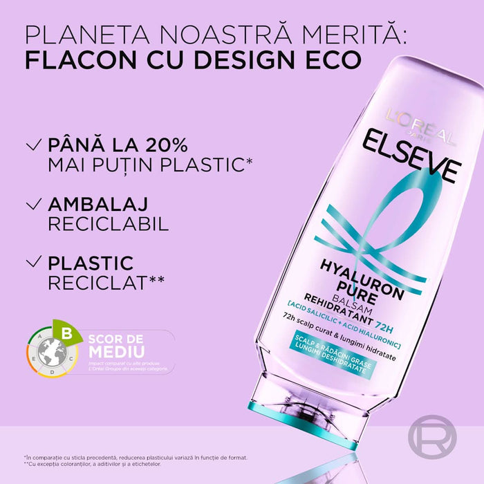 L'ORÉAL PARiS ELSEVE Hyaluron Pure balsam rehidratant, 200 ml WALTI