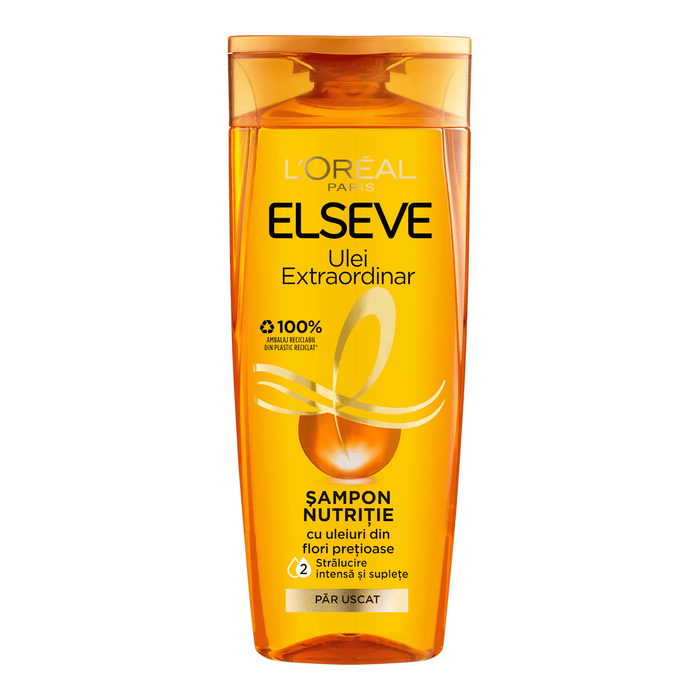 L'ORÉAL PARiS ELSEVE Şampon pentru păr uscat ulei extraordinar, 250 ml WALTI