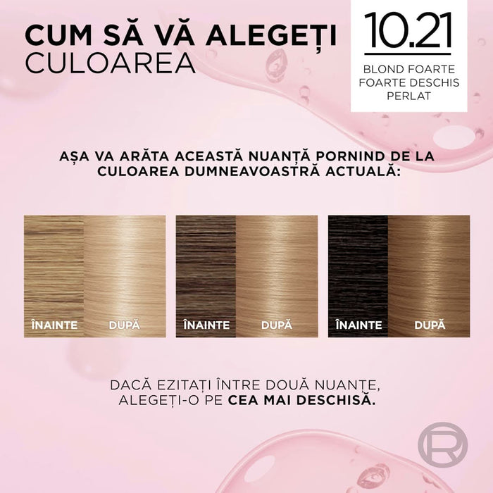 L'ORÉAL PARiS EXCELLENCE Creme Vopsea de păr permanentă cu amoniac 10.21, 1 buc WALTI