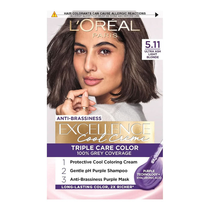 L'ORÉAL PARiS EXCELLENCE Creme Vopsea de păr permanentă cu amoniac 5.11, 1 buc WALTI