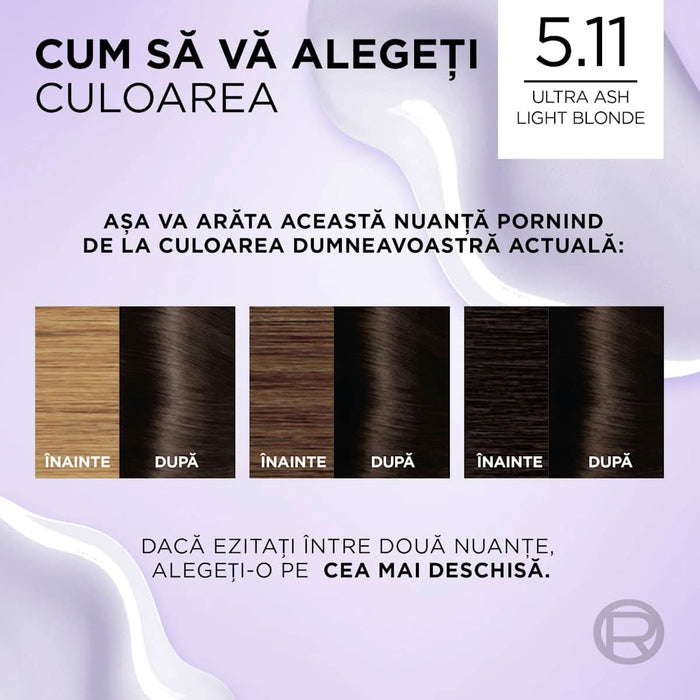 L'ORÉAL PARiS EXCELLENCE Creme Vopsea de păr permanentă cu amoniac 5.11, 1 buc WALTI