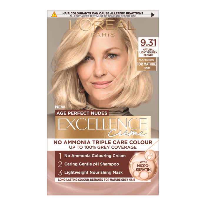 L'ORÉAL PARiS EXCELLENCE Creme Vopsea de păr permanentă Perfect Nudes 9.31, 1 buc WALTI