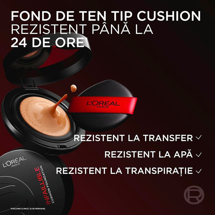L'ORÉAL PARiS Fond de ten cushion Infaillible FreshWear N127, 11 ml WALTI