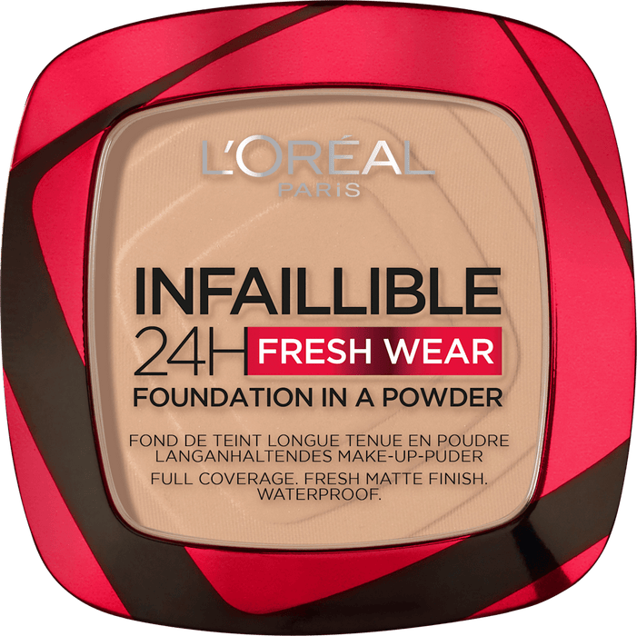 L'ORÉAL PARiS Infaillible 24H Fresh Wear pudră compactă 130 True Beige, 9 g WALTI