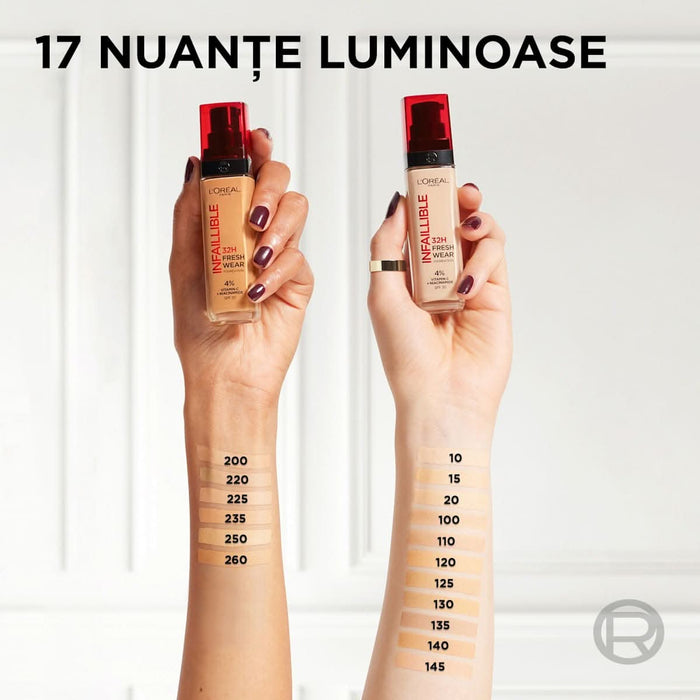 L'ORÉAL PARiS Infaillible 32H Fresh Wear fond de ten 100, 30 ml WALTI