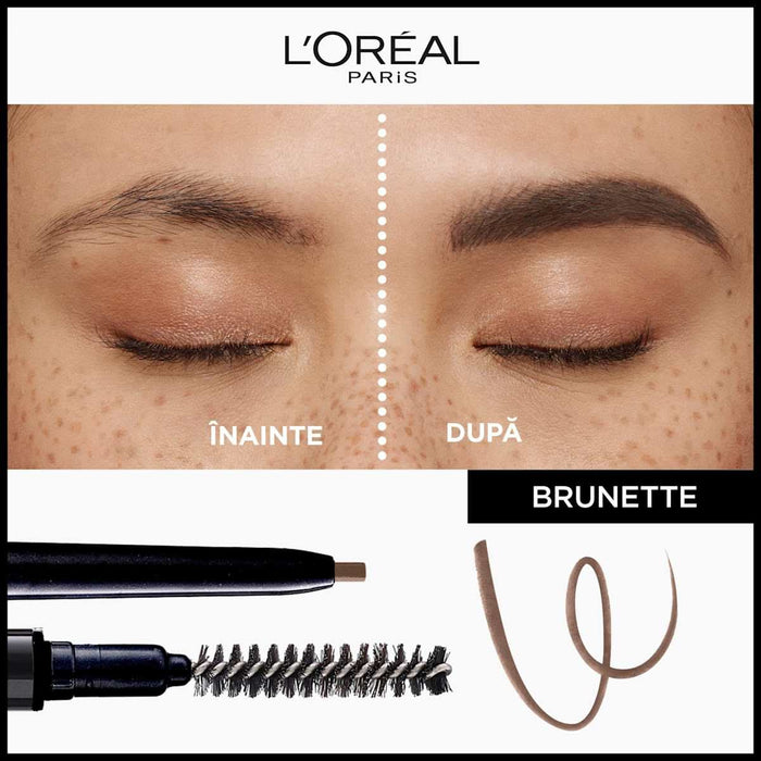 L'ORÉAL PARiS Infaillible Brows creion pentru sprâncene cu varf ultra-precis 105 Brunette, 1 buc WALTI