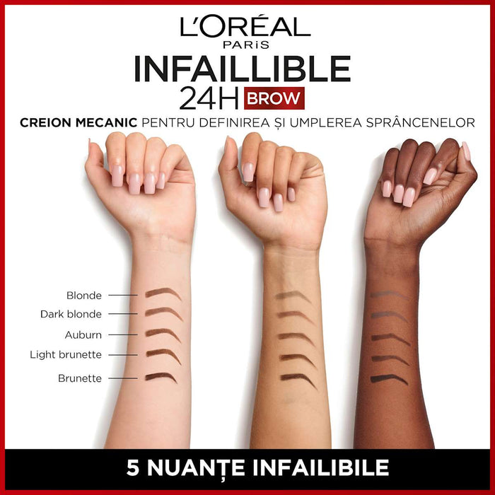 L'ORÉAL PARiS Infaillible Brows creion pentru sprâncene n.7.0 Blonde, 1 buc WALTI