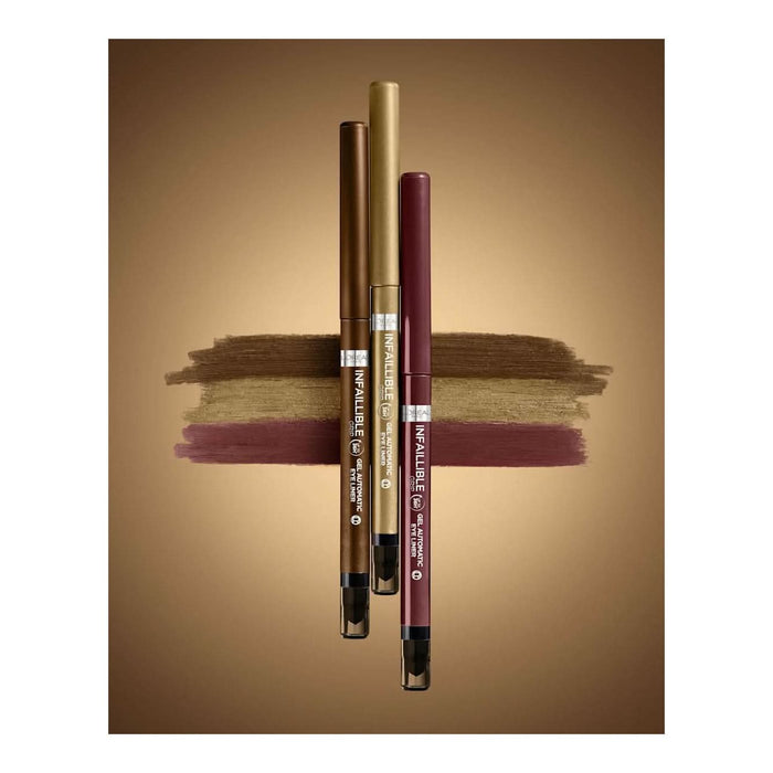 L'ORÉAL PARiS Infaillible Grip Gel Automatic creion de ochi Velvet Bordeaux, 1 buc WALTI