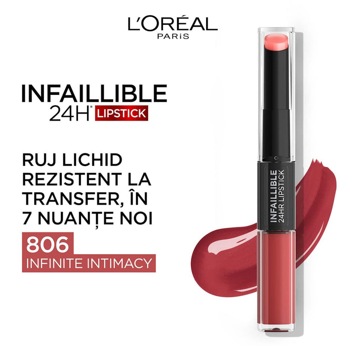 L'ORÉAL PARiS Infaillible Long Last Ruj 806, 6,4 ml WALTI
