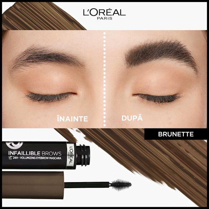 L'ORÉAL PARiS Infaillible mascara pentru sprâncene 108 Brunet Închis, 4,9 ml WALTI