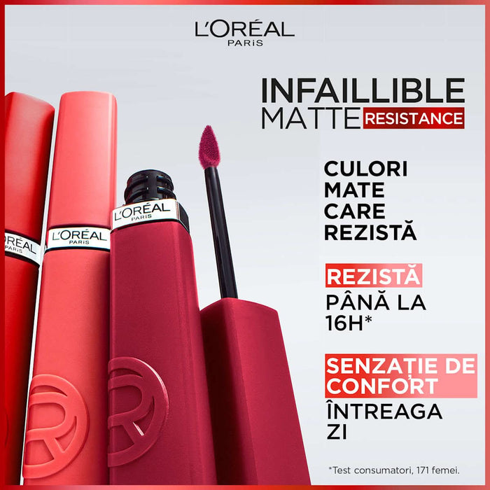 L'ORÉAL PARiS Infaillible Matte Resistance ruj lichid mat 240, 5 ml WALTI
