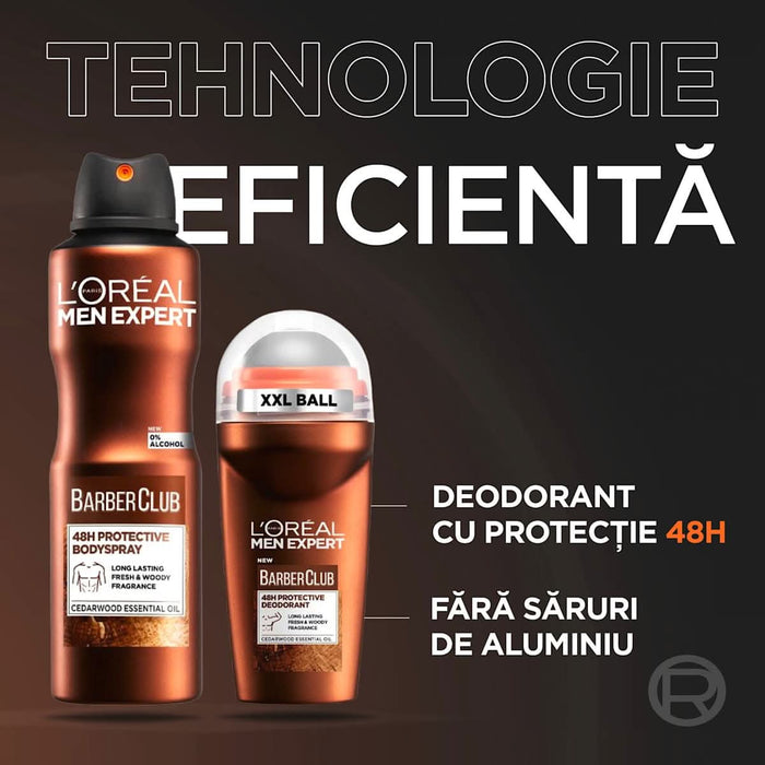 L'ORÉAL PARiS MEN EXPERT Deodorant roll-on BARBERCLUB, 50 ml WALTI