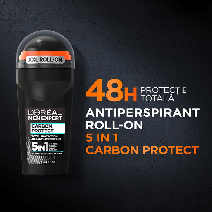 L'ORÉAL PARiS MEN EXPERT Deodorant roll-on CARBON PROTECT, 50 ml WALTI