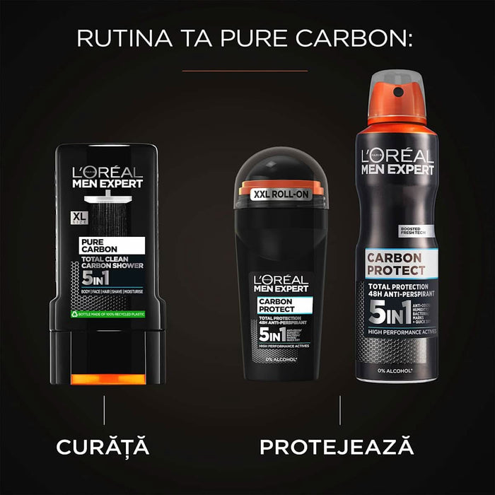 L'ORÉAL PARiS MEN EXPERT Deodorant roll-on CARBON PROTECT, 50 ml WALTI