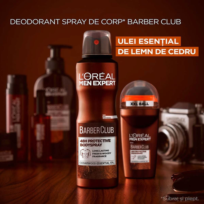 L'ORÉAL PARiS MEN EXPERT Deodorant spray BARBER CLUB, 150 ml WALTI