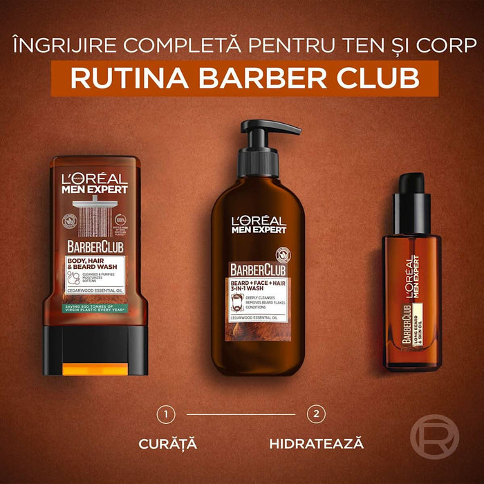 L'ORÉAL PARiS MEN EXPERT Gel de curățare 3-în-1 pentru bărbați, 200 ml WALTI