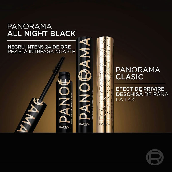 L'ORÉAL PARiS Panorama Million Lashes Mascara All Night Black, 9,9 ml WALTI
