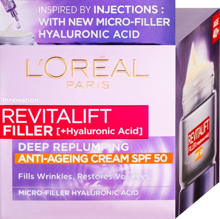 L'ORÉAL PARiS REVITALIFT Cremă de zi antirid revitalift SPF 50 pentru față, 50 ml WALTI