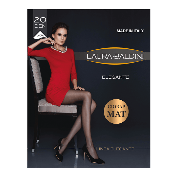 LAURA BALDINI Dres damă Elegante 20DEN negru M2, 1 buc WALTI