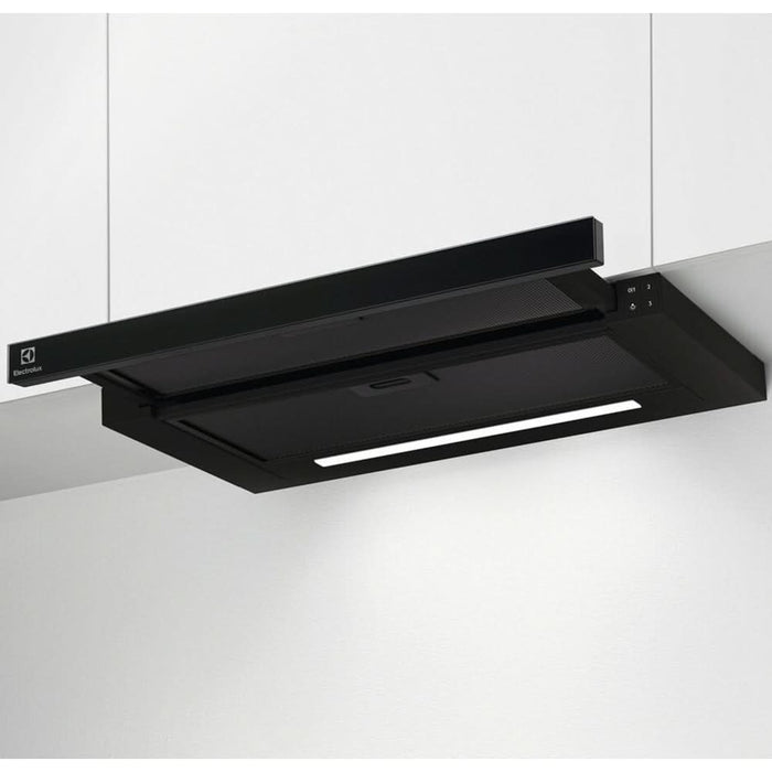 Hota incorporabila telescopica ELECTROLUX LFP626AK, 1 motor, 600 m3/h, L 60 cm, negru WALTI
