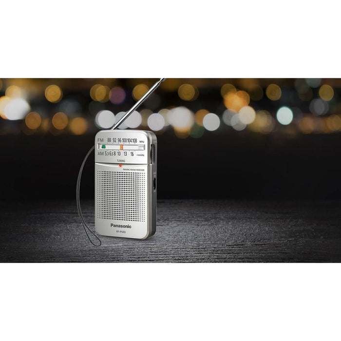 Radio portabil PANASONIC RF-P50DEG-S, FM/AM, negru - WALTI WALTI