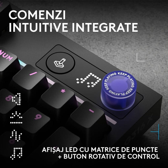 Tastatura Gaming LOGITECH G316 X, USB, Layout US, negru WALTI