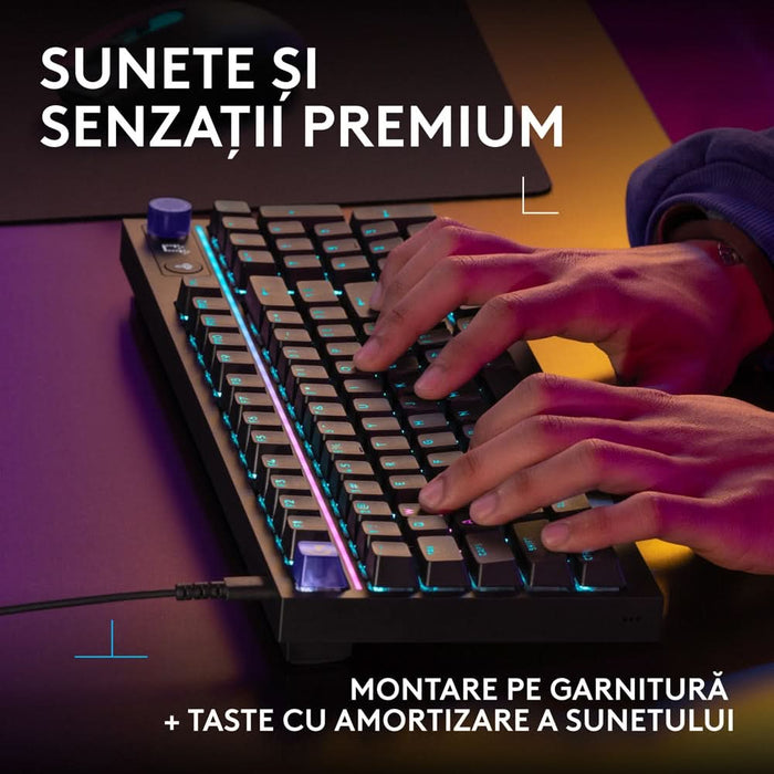 Tastatura Gaming LOGITECH G316 X, USB, Layout US, negru WALTI
