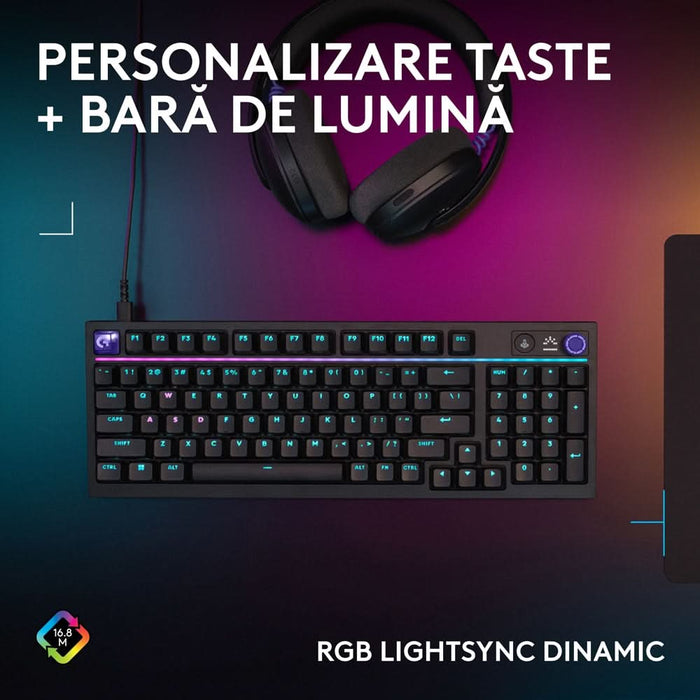 Tastatura Gaming LOGITECH G316 X, USB, Layout US, negru WALTI