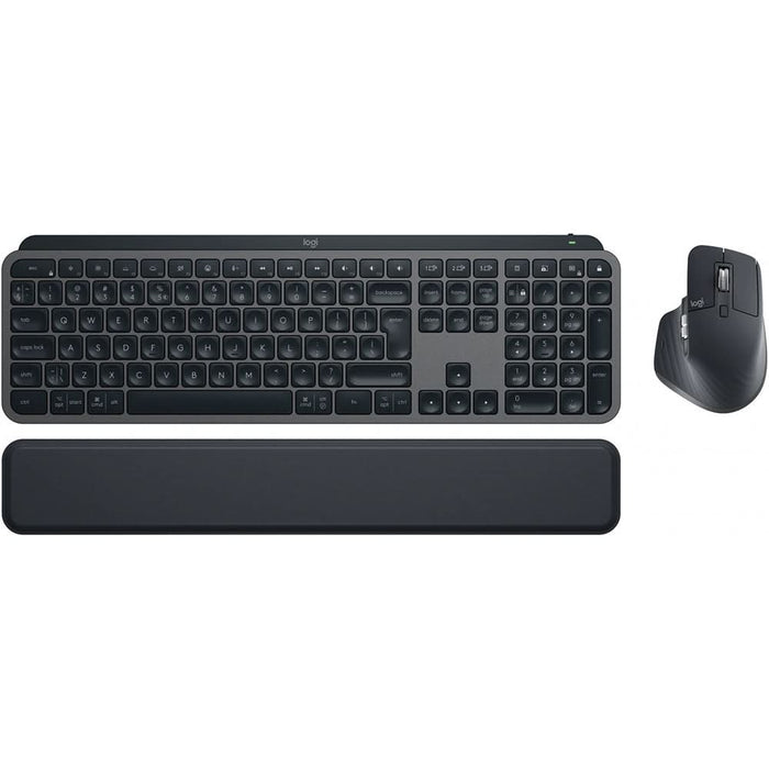 Kit tastatura si mouse Wireless LOGITECH MX KEYS S Combo, USB, Bluetooth, negru WALTI