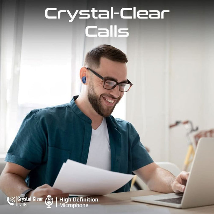 Casti PROMATE Lush Pro, True wireless, Bluetooth, In-ear, Microfon, albastru WALTI