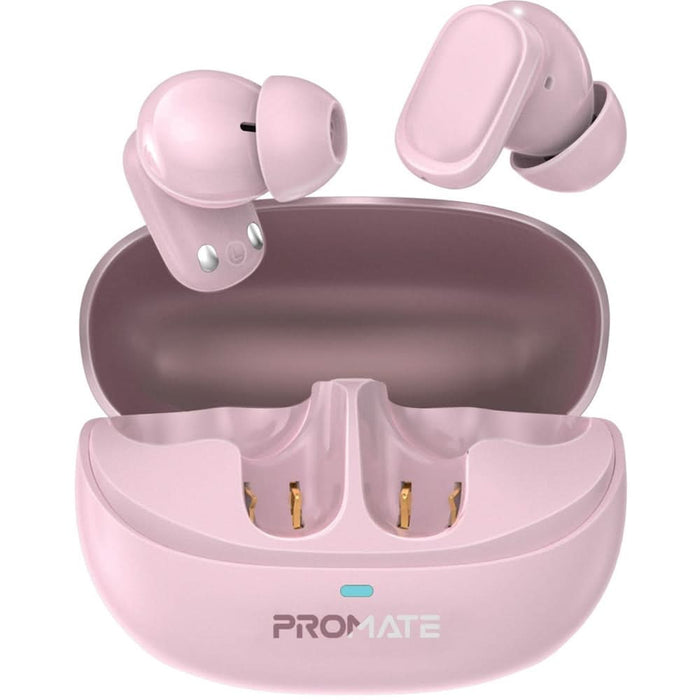 Casti PROMATE Lush Pro, True wireless, Bluetooth, In-ear, Microfon, roz WALTI