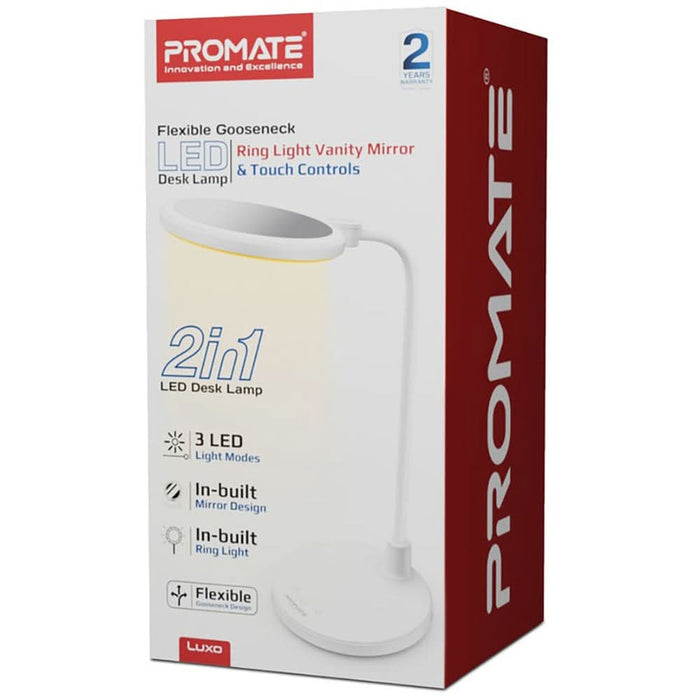 Lampa de birou LED PROMATE Luxo, 6W, 100lm, alb WALTI