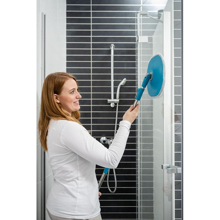 Set mop rotativ + galeata + maner MEDIASHOP Livington Clean Water, albastru WALTI