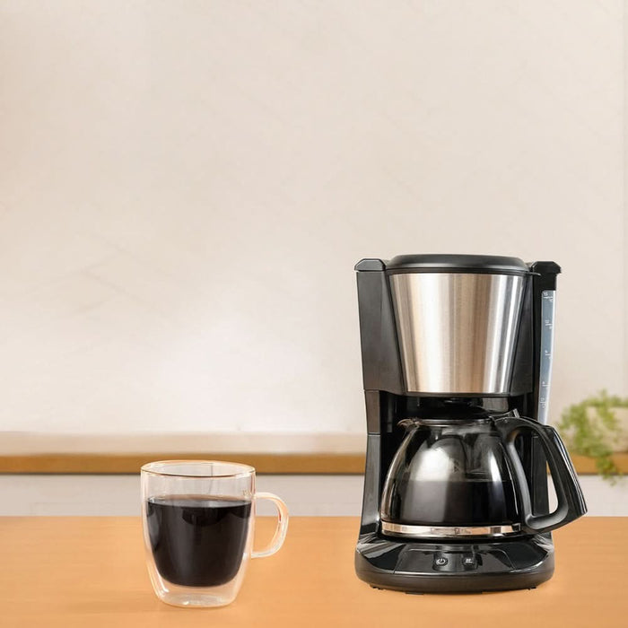 Cafetiera TEFAL Subito CM5S1DE0, 1.25l, 1000W, 15 cesti, negru-argintiu WALTI