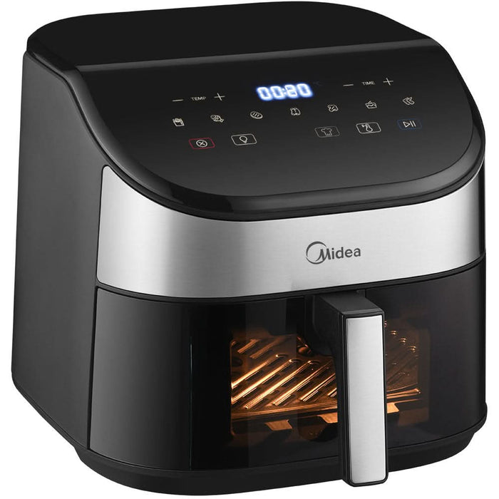 Friteuza cu aer cald MIDEA MAD55000ADK0, 2kg, 6l, 2250W, negru-argintiu WALTI