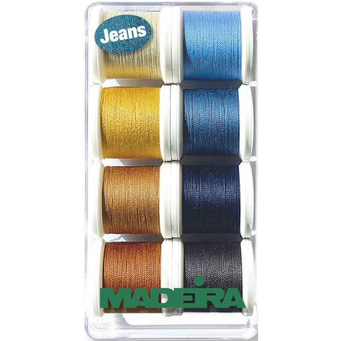 Set papiote MADEIRA Aerofil Jeans No.120, 8 buc, multicolor WALTI