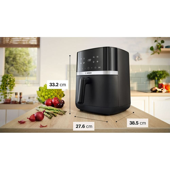 Friteuza cu aer cald BOSCH Seria 4 MAF462B0, 6.1l, 2050W, negru-argintiu WALTI
